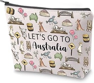 Australia Trip Travel Case Australia Travel Gift Australia Vacation Gift Let's Go to Australia Makeu