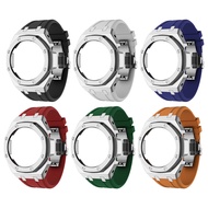 Watch Strap + Case For Casio Gshock GA2100 Generation Metal Bezel Fluorine Rubber GA2110 Watch Strap