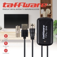 Penguat Sinyal Antena TV Digital Penguat Sinyal TV Digital Amplifier Signal Booster HD DVB-T2 for Digital TV Antenna - TFL-D15/Antena Boster Tv / Penguat Sinyal Tv / Penguat Sinyal digital Taffware  / Penguat Sinyal Boster Murah -  Black