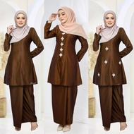 BAJU KURUNG RICH BROWN I CHOCOLATE I COKLAT I COLLECTION SIZE XS TO 5XL