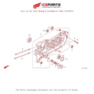 Left Engine Wall (E19-20-A) HONDA Vision 110 (08/2011-08/2014) Parts Catalog