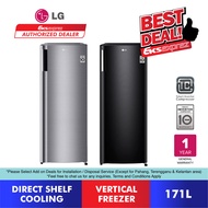LG Vertical Freezer / Upright Freezer with Smart Inverter Compressor (171L) GN-304SLBT / GN-304SHBT