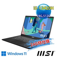 msi微星 Modern 15 H B13M-012TW 15.6吋 商務筆電(i5-13420H/24G/512G SSD/Win11-24G特仕版)