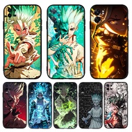 TPU Luxury Black Silicone Soft Case【L-4】Anime Dr. Stone for Realme Narzo 70X N65 GT neo 3T P1 C85 C7