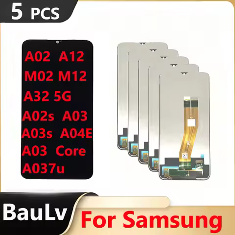 Wholesale 5 Pieces/Lot For Samsung A03 Core LCD Display A12 A02 M12 M02 A32 5G Touch Screen A02s A03