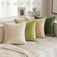 (cover)plain sofa cushion cover 30x30 35x35 40x40 45x45 50x50 premium suede material