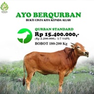 YAYASAN AL-FATIH - SEDEKAH SAPI QURBAN BOBOT 180 - 200KG