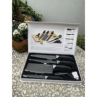 Bộ Dao Nhà Bếp 6 Món Cao Cấp Màu Đen CKK103S6 (cam kết hàng chính hãng, y hình)