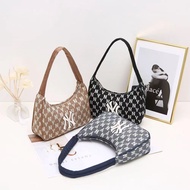 Korea Korea MLB Underarm Bag NY Letter Embroidery Presbyopic Fashion Preppy Style Ladies Portable Al