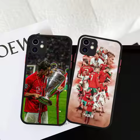 Football Player R-Ronaldo CR7 Phone Case For IPhone 16 15 14 Plus 15 13 12 11 Pro Max X XS MAX Matte
