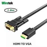 [[Promo]]Best Seller HDMI to VGA Cable 1.8 meters WIRETEK - 1.8 meters