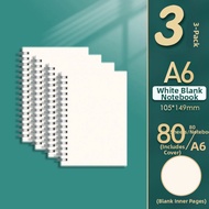 FCThickened Spiral Bound Notebook A5 A6 Grid Simple Design Student Office Supply Square Grid Line Pa