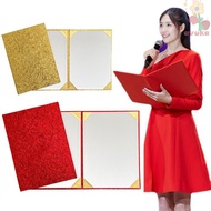 AVUKA A3 A4 Art Paper Hardcover, Signing Contract Poetry Reading File Paper Page Folder, Simple Thic