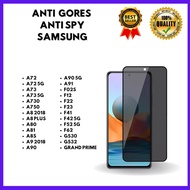 Tempered Glass Anti Spy -Anti Privacy SAMSUNG A72-A72 5G-A73 -A73 5G-A730-A750-A8 2018-A8 PLUS-A80-A