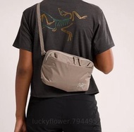 Arc'teryx Heliad 6L 始祖鳥防潑水斜挎腰包（灰褐色）