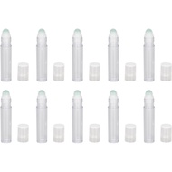Empty Bottle, 10pcs 7ML Roll On Bottle, Plastic Travel Portable Empty Refillable Perfume Essential O