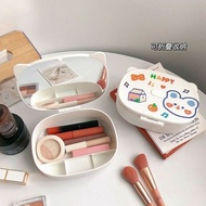 Cosmetic mirror - Cat-Shaped Cosmetic Mirror Box - Makeup Mirror Box - Travel Makeup Mirror Box (CSM