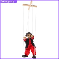 Marionette Toys Clown Plush Funny Pirate Craft Doll Puppet Show Puppets for Theaters Kids Wooden Children’s Parent-child kevvga
