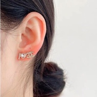 【絕版罕見❤️全新有盒✨全網最低價】Chanel水晶之戀系列不對稱愛心耳釘|耳夾|耳環