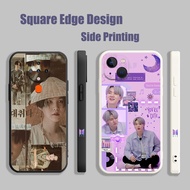 Casing For Redmi 9A 9C Note 8 10 10s NFC bts Suga purple aesthetic WZH19 Phone Case Square Edge