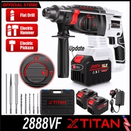 XTITAN 2988VF Rotary Impact Hammer Drill Cordless Gerudi Impak Dinding Heavy Duty Drill For Concrete