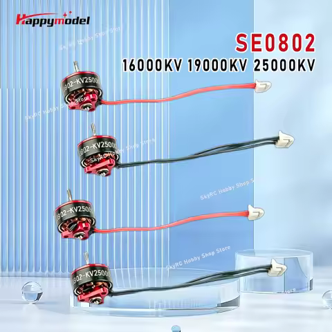 Happymodel SE0802 16000KV 19000KV 25000KV Brushless Motor 0.8/1mm Shaft 1-2S for RC Mobula6/7 Snappe