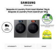 [AI Home Bundle] Samsung WW11DB9B84GDSP 11kg Washer + DV10DB94A0GDSP 10kg Dryer