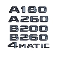 ABS Black Car Trunk Letters Stickers A180 A200 A260 B180 B200 B260 Emblem Logo For Mercedes W176 W17