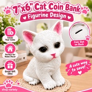 7x6" Cat Coin bank Figurine Design