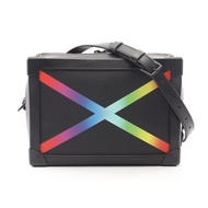 【二手】LOUIS VUITTONSoft Trunk 單肩包 M30341 黑色/彩虹色皮革 Soft Trunk 男士二手 A