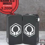 HEXOHM V3 POLOS GARANSI VAPEZOO MOD ONLY FREE KAOS + LIQUID + KAWAT Best Seller