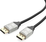 j5create VESA Certified 8K DisplayPort Cable, Supports DP 1.4, 4K@120Hz, 8K@60Hz, HDR for Gaming Monitor, TV, PC, Laptop - 6.6ft (JDC43)