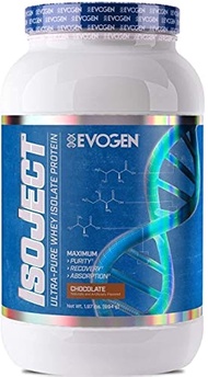 Evogen Isoject Chocolate Cake | Premium Whey Isolate Powder Loaded with BCAA, EAA, Ignitor Enzymes, 