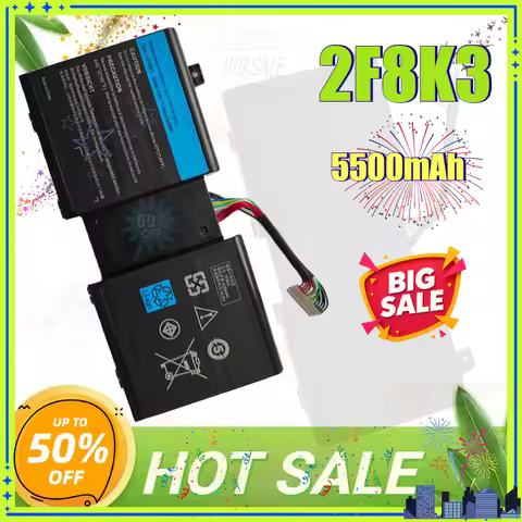 5500mAh 2F8K3 KJ2PX G33TT Replacement Laptop Battery for Dell Alienware 17 for Alienware 18 M18X R3M