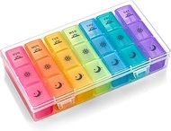 Weekly Pill Organizer Case β 3-Times-a-Day Pill Box - Large Plastic Dispenser with 7-Daily Morning N