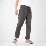 BASMALA - Celana Panjang Pria Dewasa Celana Chinos Salur Katun Twill Celana Sirwal Abu Tua