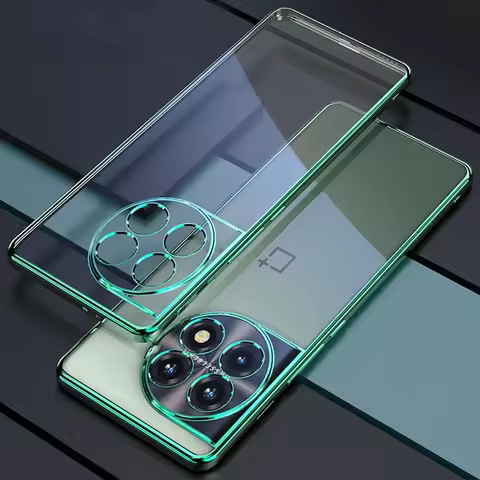 For OnePlus 11 11R 10T 10R 10 Pro Case Soft TPU transparent plating Slim protective Back Cover Case 