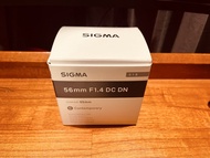 Sigma 56mm F1.4 DC DN Lens for Fujifilm X Mount