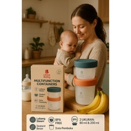 LB Little Baby Multifunction Containers Multifunctional container with 4Pcs Microwave Steamed Steam 
