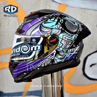 หมวกกันน็อคเต็มใบหุ้มคาง RD  รุ่น CZR  BTรองรับการติดบลูทูธ Bluetooth Helmet  ถอดซักได้ ฟรีถุงผ้า แถ