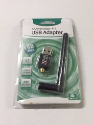 USB-Wifi 150mbps wireless-N usb adapter ตัวรับสัญญาณไวไฟ อินเตอร์เน็ต สำหรับคอมพิวเตอร์ PC Laptop