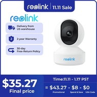 Reolink กล้อง4MP E1ซีรีส์2K,กล้องแบบ2ทางหมุน &amp; เอียงกล้องจอดูแลเด็กในร่มกล้อง AI ตรวจจับกล้องตรวจตราวิดีโอในบ้าน