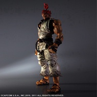 Play Arts Kai Super Street Fighter IV Special Version Gouki White Akuma Super Action Figue Model Toy