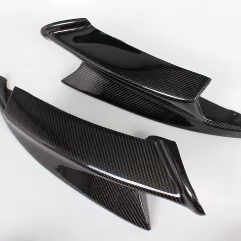 Real Carbon Fiber Front Bumper Splitters for BMW 3 Series E90 E92 E9X M3 2009-2013