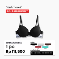 SanAmoreZ | Wire Bra Wire Bra/ - Cotton | Size 34A - 36C | Soft Foam & Sporty Look | Serena Wire Bra