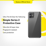 Baseus Phone Case For iPhone 12 11 Pro Max Back Case Full Lens Protection Cover For iPhone Transparent Case Soft Cover