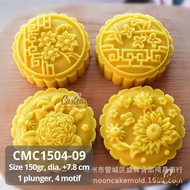 Cmc 1504-09 Mooncake Mold 150gr Flower Cake Mold Pia Moon Cake Snowskin
