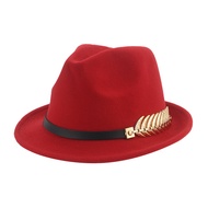 Hats for Men Fedora Panama Jazz Caps British Fashionable Fedoras Women's Hat Green Camel Winter Hat Pamelas Y Tocados Para Bodas