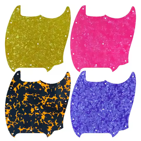 Fei Man Custom Parts With 12 Screws For FD Mustang, Blank Guitar PickGuard, Best Quality, Scratch Pl