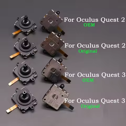 2PCS New 3D Analog Joystick For Meta Oculus Quest 2 3 Pro Controller Rocker Module Repair Parts acce